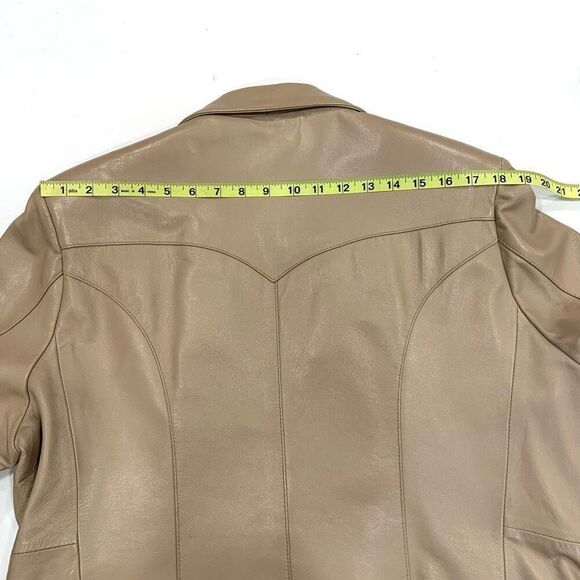 CONTINENTAL LEATHER FASHIONS Leather Western Style Jacket (Sz 44S) - Picture 10 of 12